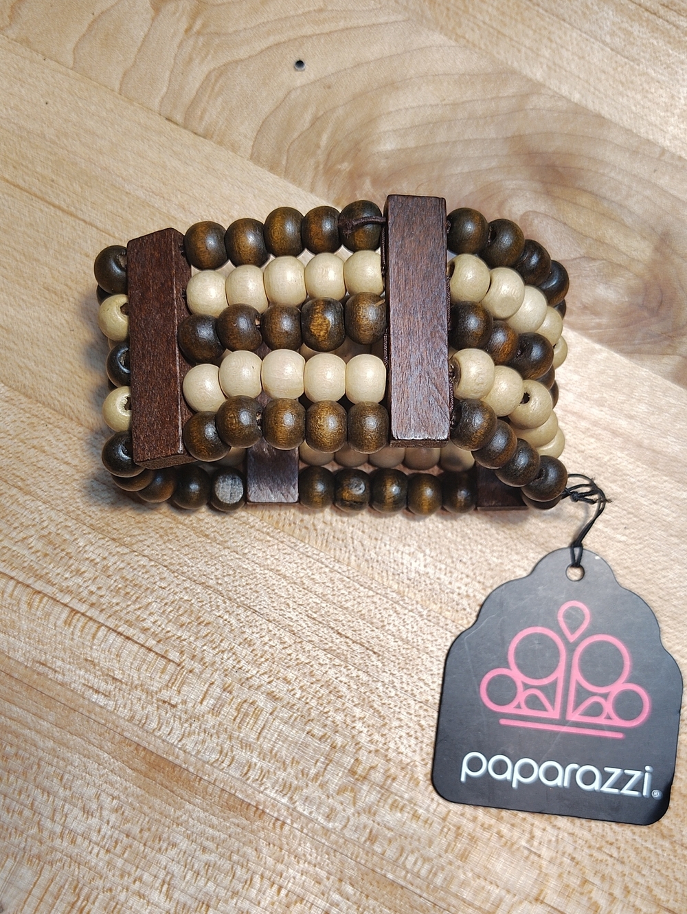 Bracelet -Wood Beaded Accessory